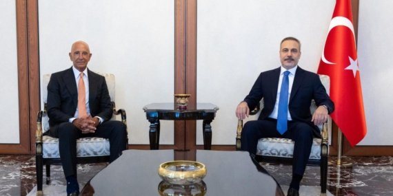 Dışişleri Bakanı Hakan Fidan'dan ABD'li Temsilci Tom Barrack'a Resmi Kabul