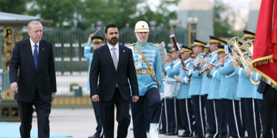 Cumhurbaşkanı Erdoğan, Irak Başbakanı Zeydi'yi Resmi Törenle Karşıladı
