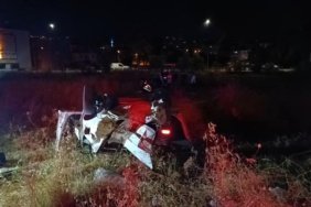 Bursa'da kontrolden çıkan araç takla attı: 5 yaralı
