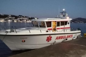 Yunanistan'da rahatsızlanan çocuk deniz ambulansıyla Bodrum'a getirildi
