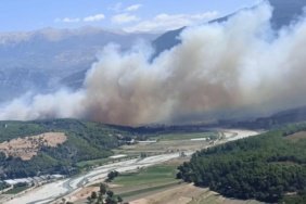 Seydikemer'deki alevler rüzgarın etkisiyle Kaş'a ulaştı