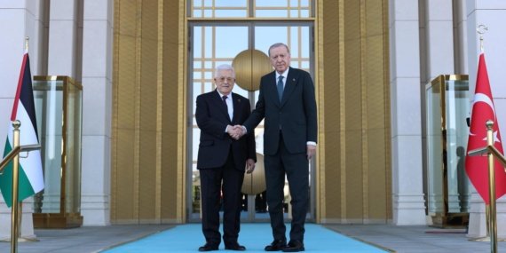 Cumhurbaşkanı Erdoğan, Filistin Devlet Başkanı Abbas'ı Resmi Törenle Karşıladı 7 Cumhurbaşkanı Erdoğan, Filistin Devlet Başkanı Abbas'ı Resmi Törenle Karşıladı