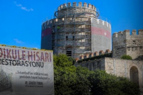 Yedikule Hisarı’ndaki Tarihi Hazine Kulesi’nde Restorasyon Çalışmaları Devam Ediyor