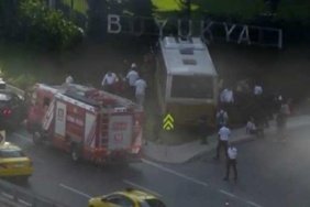 Zeytinburnu'nda İETT otobüsü bahçe duvarına çarptı 2 Zeytinburnu'nda İETT otobüsü bahçe duvarına çarptı
