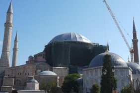 Ayasofya’da doğu yarım kubbe için güçlendirme ve restorasyon süreci resmen başlıyor 5 Ayasofya’da doğu yarım kubbe için güçlendirme ve restorasyon süreci resmen başlıyor