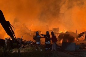 Düzce'deki bir kapı üretim tesisinde yangın çıktı 2 Düzce'deki bir kapı üretim tesisinde yangın çıktı