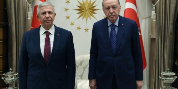 Erdoğan, Yavaş'ı Cumhurbaşkanlığı Külliyesi'nde ağırladı