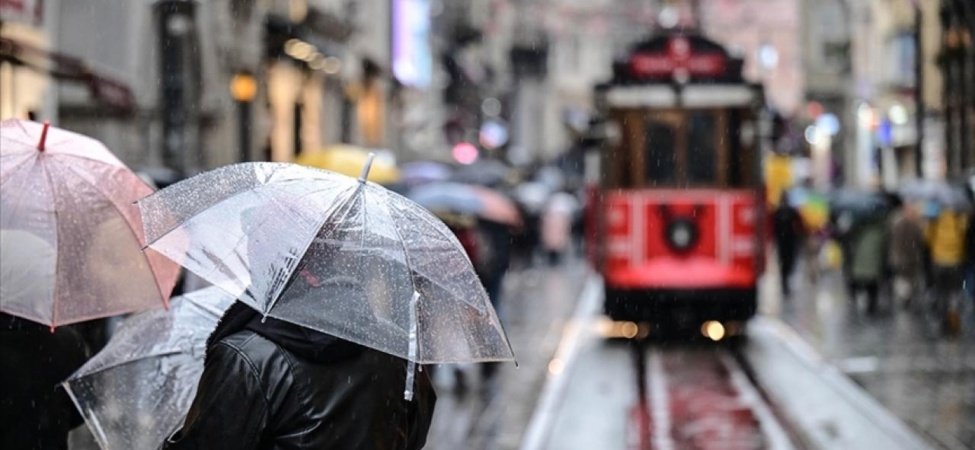 11 il için "sarı" uyarı: Kuvvetli yağışa dikkat