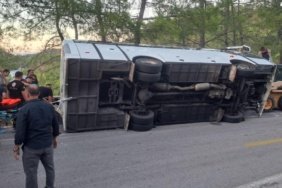 Marmaris'te personel midibüsü şarampole devrildi: 5 yaralı
