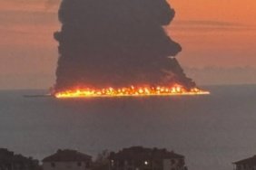 Karadeniz'de Rus Suları Yakınında Tanker Alev Aldı