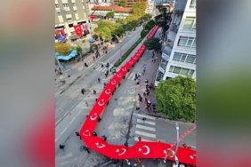 Samsun'da Cumhuriyet Bayramı 1919 metrelik Türk bayrağıyla kutlandı 6 Samsun'da Cumhuriyet Bayramı 1919 metrelik Türk bayrağıyla kutlandı