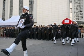 Ahmet Türkoğlu'na Emniyet Müdürlüğünde Son Veda Töreni